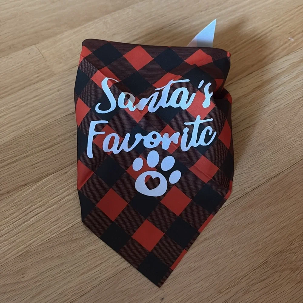 Santa’s Favorite Pet Bandana Cats and Dogs